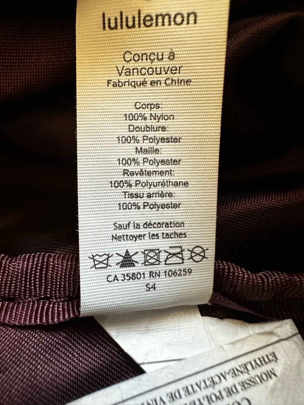 Lululemon City Adventurer Backpack Plum Purple Gym Travel Laptop Everyday OS